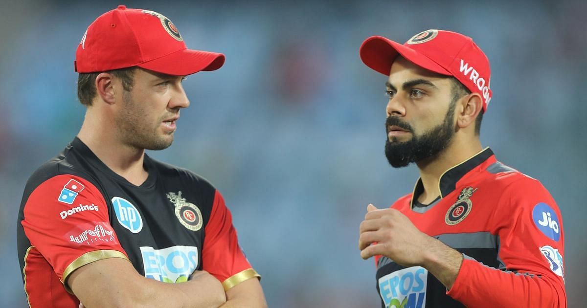 De Villiers and Kohli during their IPL days. 