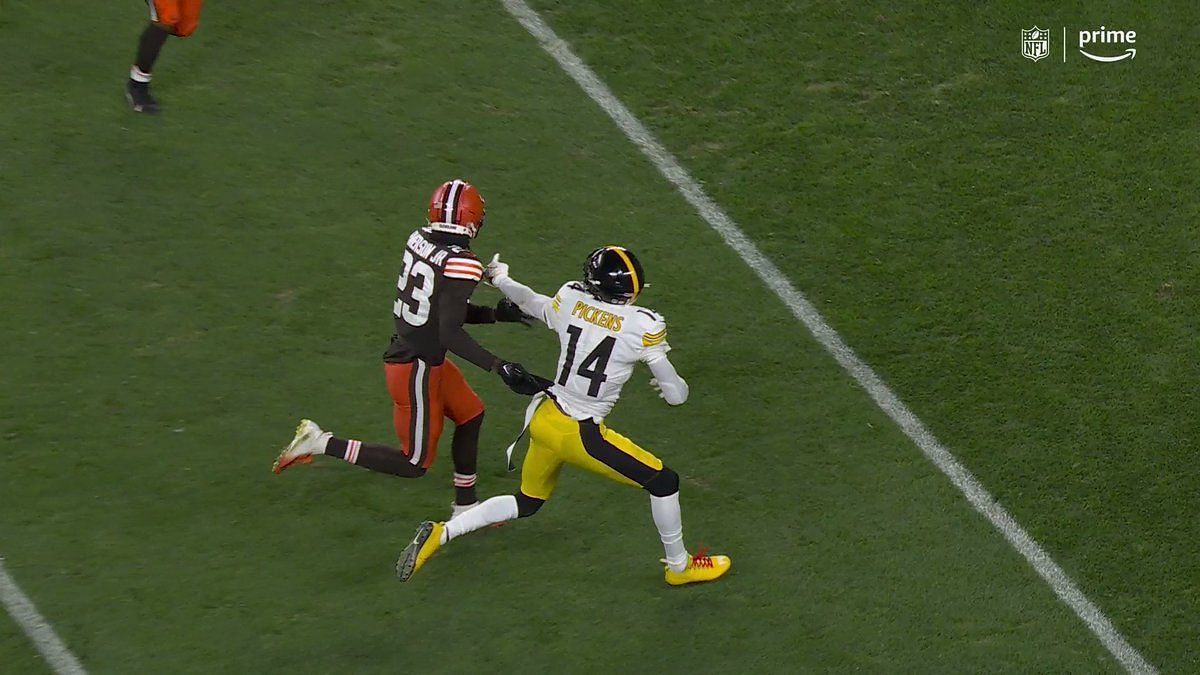 Steelers rookie George Pickens makes 1-handed catch in game vs. Browns