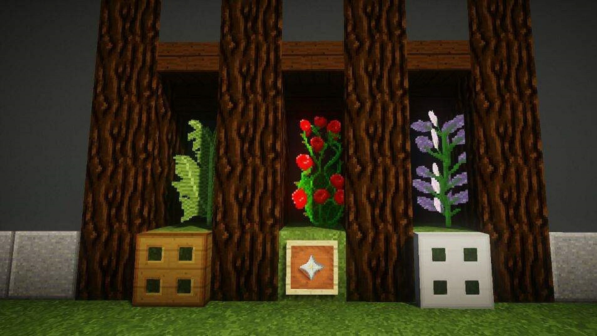 Plants can make or break a room&#039;s aesthetic (Image via Ashtin/Minecraft Amino)