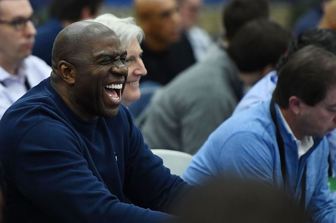"I'm not gonna let this guy upstage me" - Magic Johnson looks back on playing with Larry Bird on the same team, from an excerpt from the book 'When The Game Was Ours'