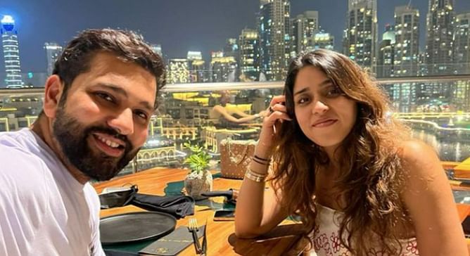 [In Picture] Rohit Sharma enjoys dinner date with his wife Ritika Sajdeh in adorable post