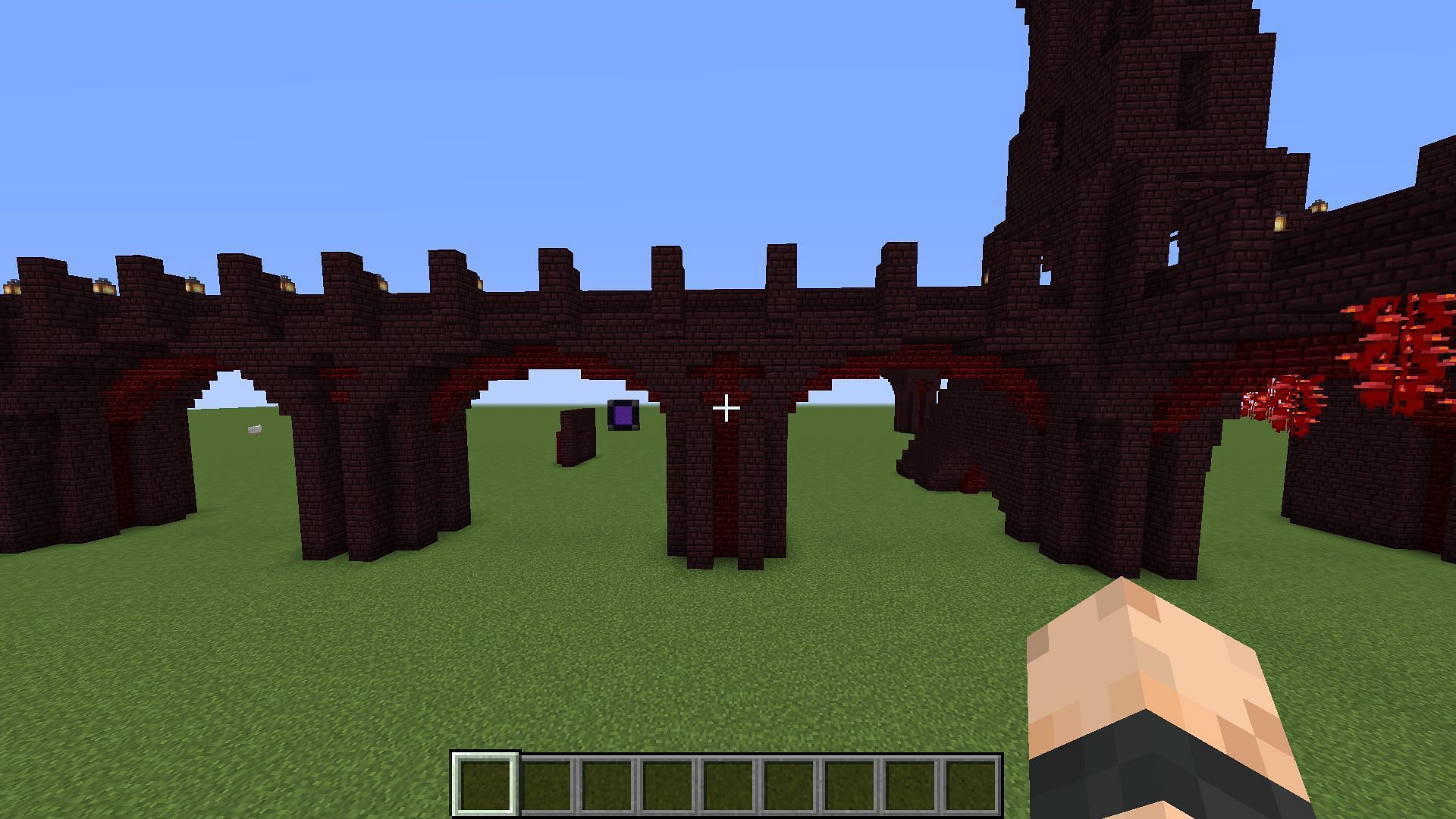 An example of an upgraded Nether fortress (Image via Minecraft)