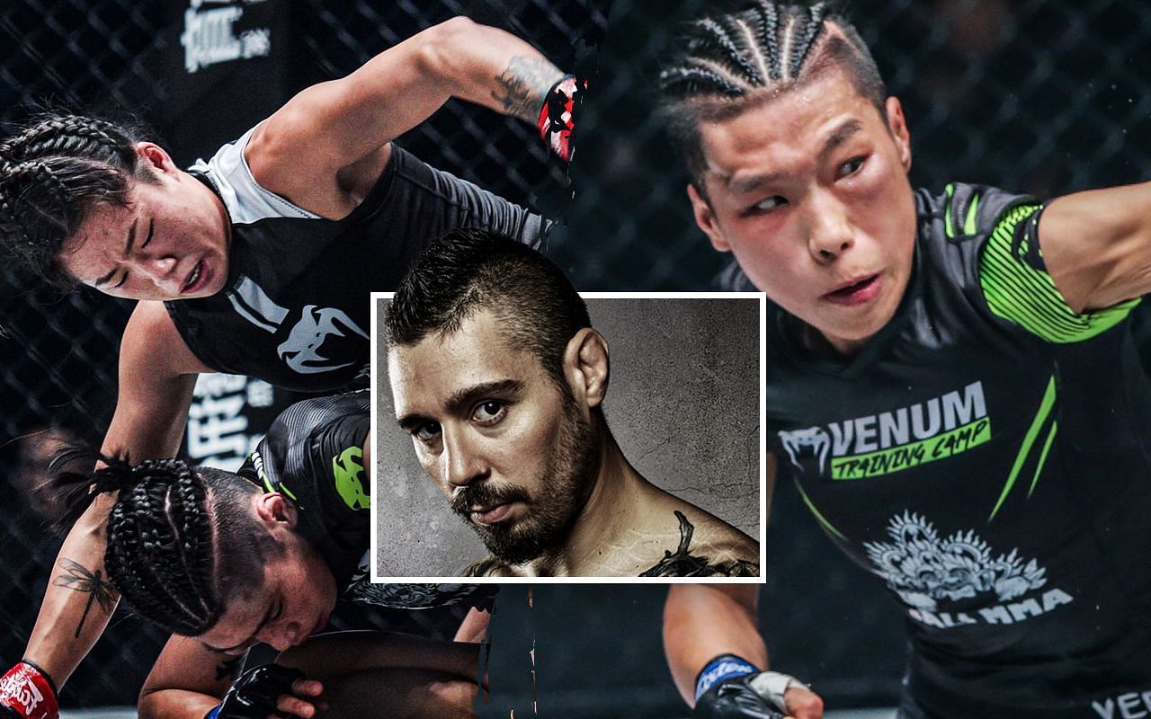 Angela Lee (left), Dan Hardy (middle), and Xiong Jing Nan (right) [Photo Credits: ONE Championship]