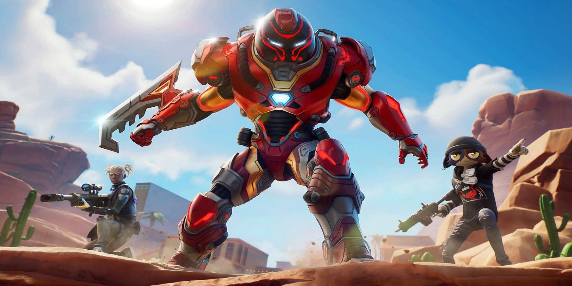 Iron Man Zero skin will come with Fortnite x Marvel: Zero War issue number five (Image via Epic Games)