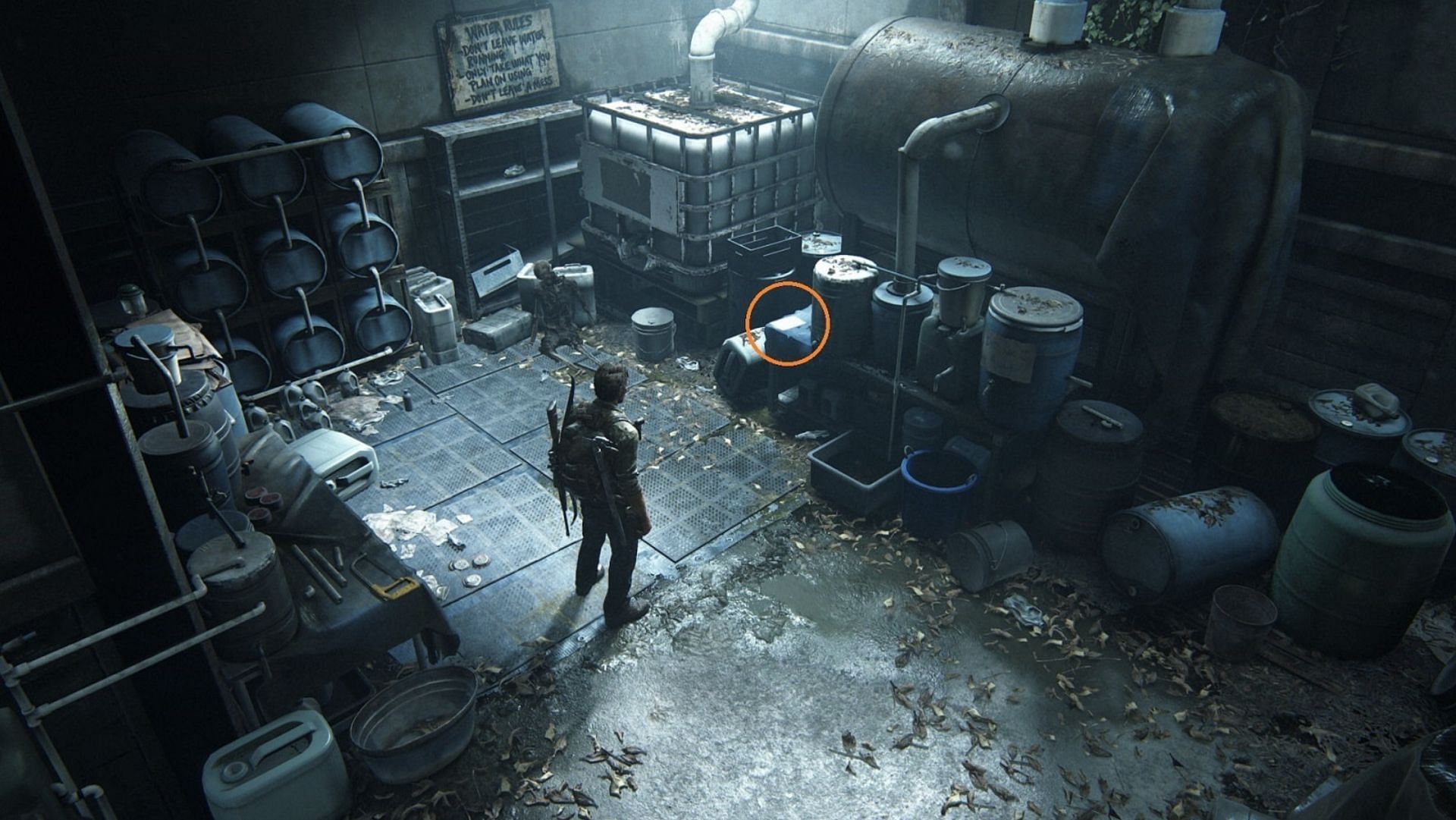 Rain Catcher Note artifact collectible location in The Last of Us Part 1 (Image via PlayStation)