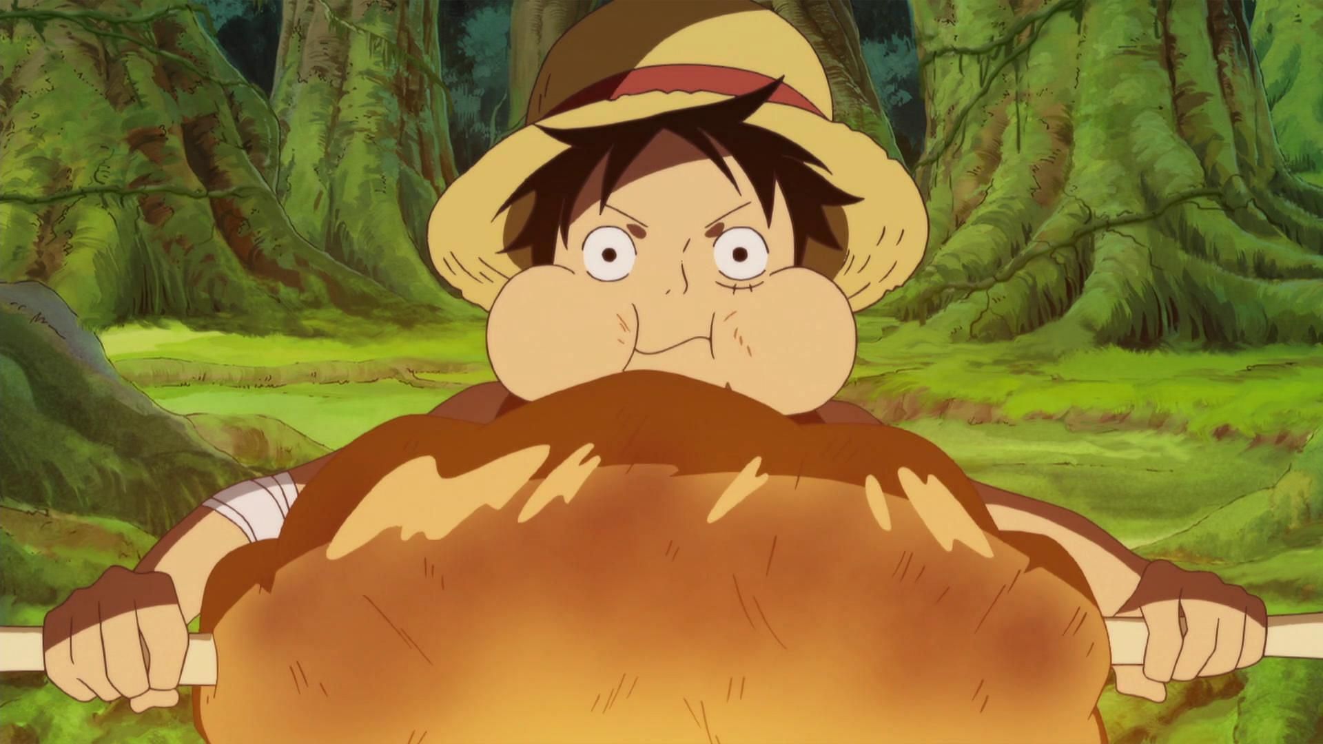 The Straw Hat&#039;s love for meat is represented in these best Luffy quotes (Image via Toei Animation)