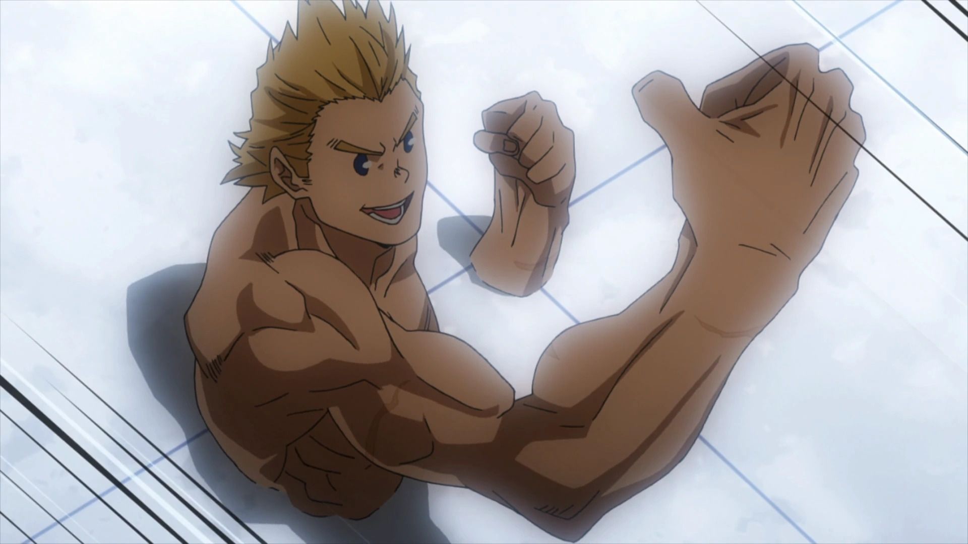 Mirio using her Quirk in My Hero Academia (Image via Studio Bones)