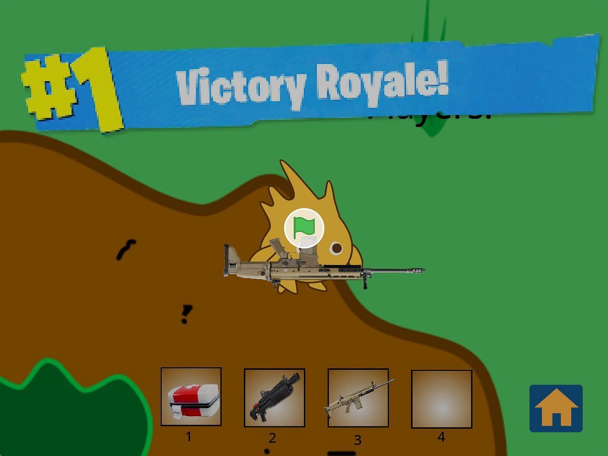 Welcome to Fortnite on Scratch (Image via Scratch/ScratchMonster75)