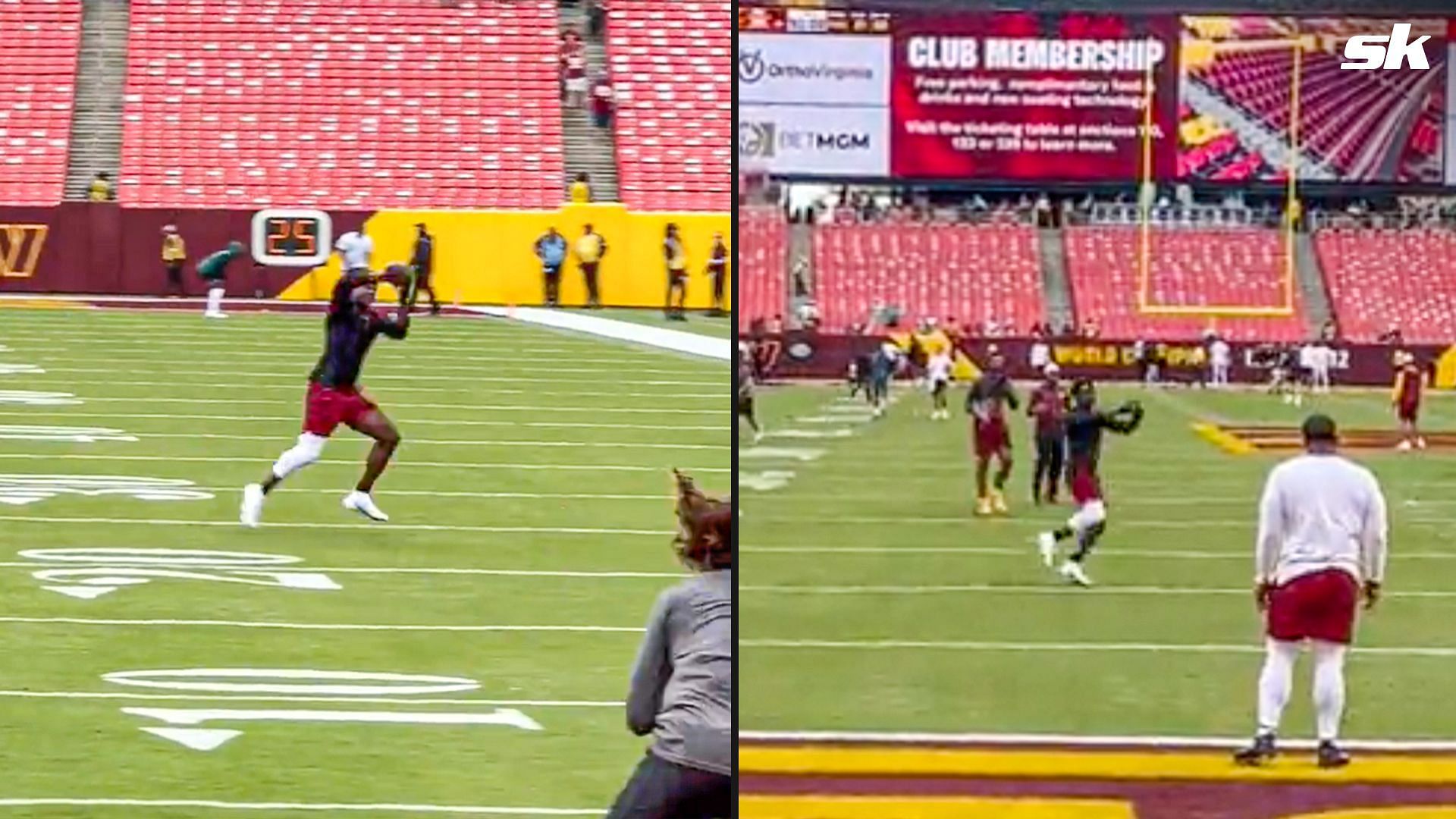 WATCH: Commanders' Brian Robinson Spotted Running Routes Less Than One ...