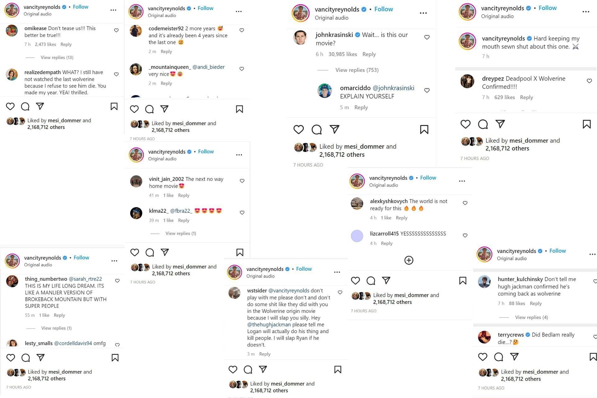 Collage of reactions on Instagram (Image credit: Sportskeeda)