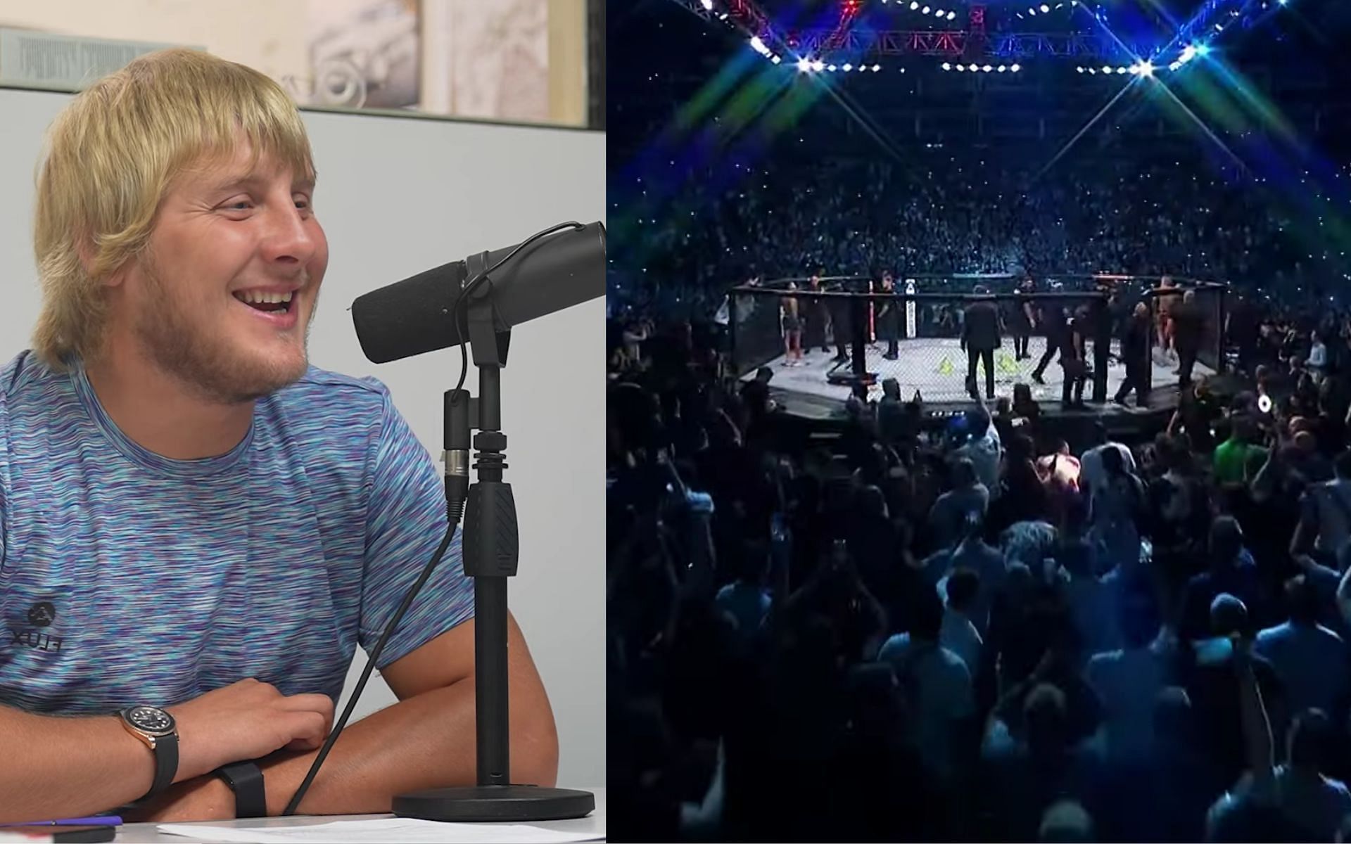 Paddy Pimblett &amp; UFC London Crowd [Images courtesy of Paddy the Baddy &amp; BT Sport UFC on YouTube]