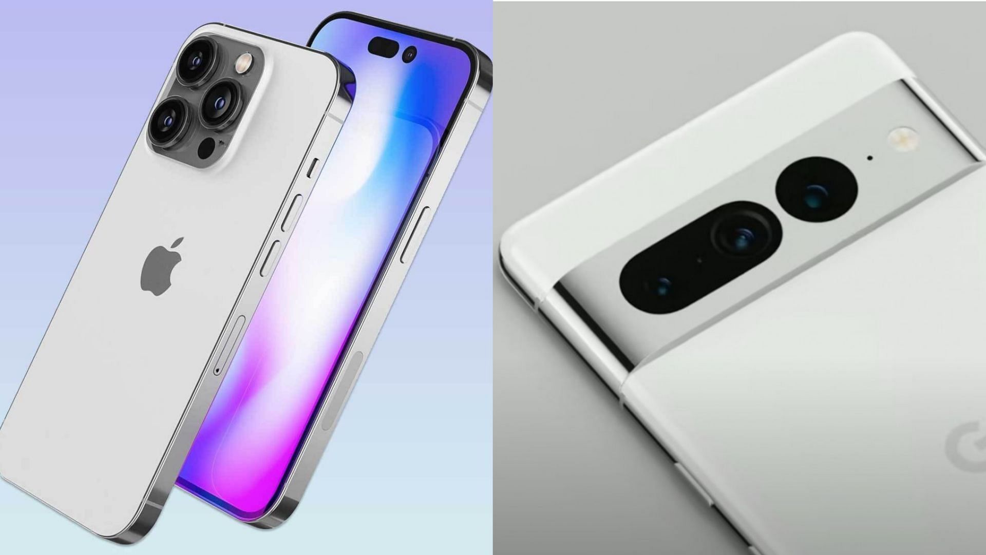 The two devices are expected to dominate the premium mobile phone market in the coming days (Images via Apple, Google)