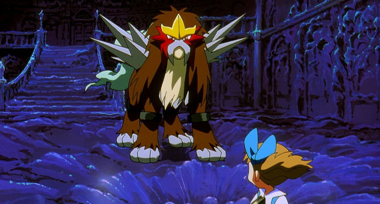 Entei and Molly in the third movie (Image via The Pokemon Company)