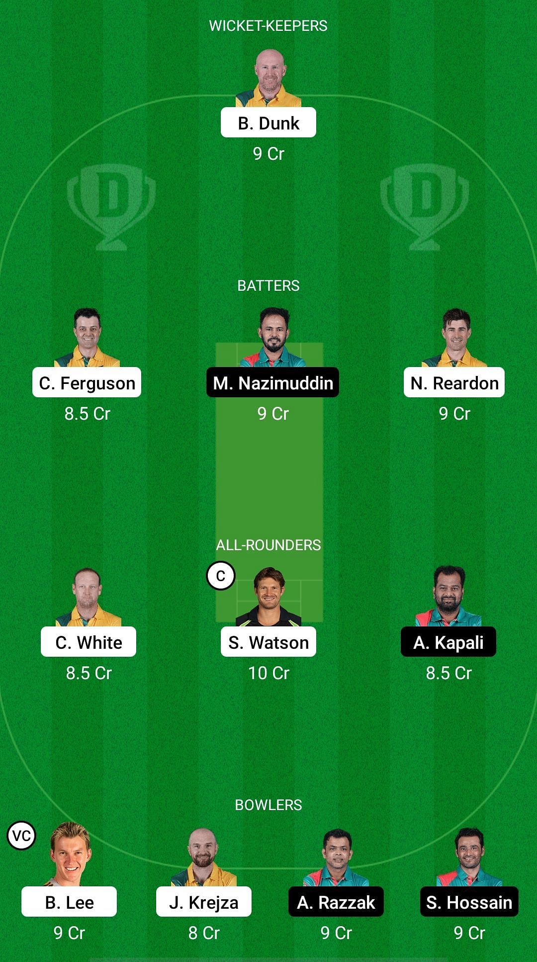 AU-L vs BD-L Dream11 Prediction Team, Match 11, Grand League