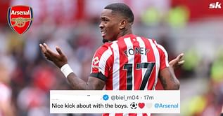 "Nice kick about with the boys" - Arsenal star brutally trolls Ivan Toney after 3-0 win against Brentford