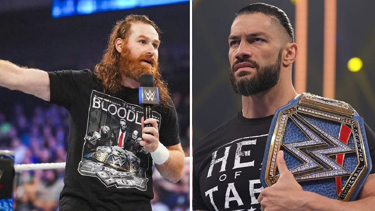 Sami Zayn (left); Roman Reigns (right)