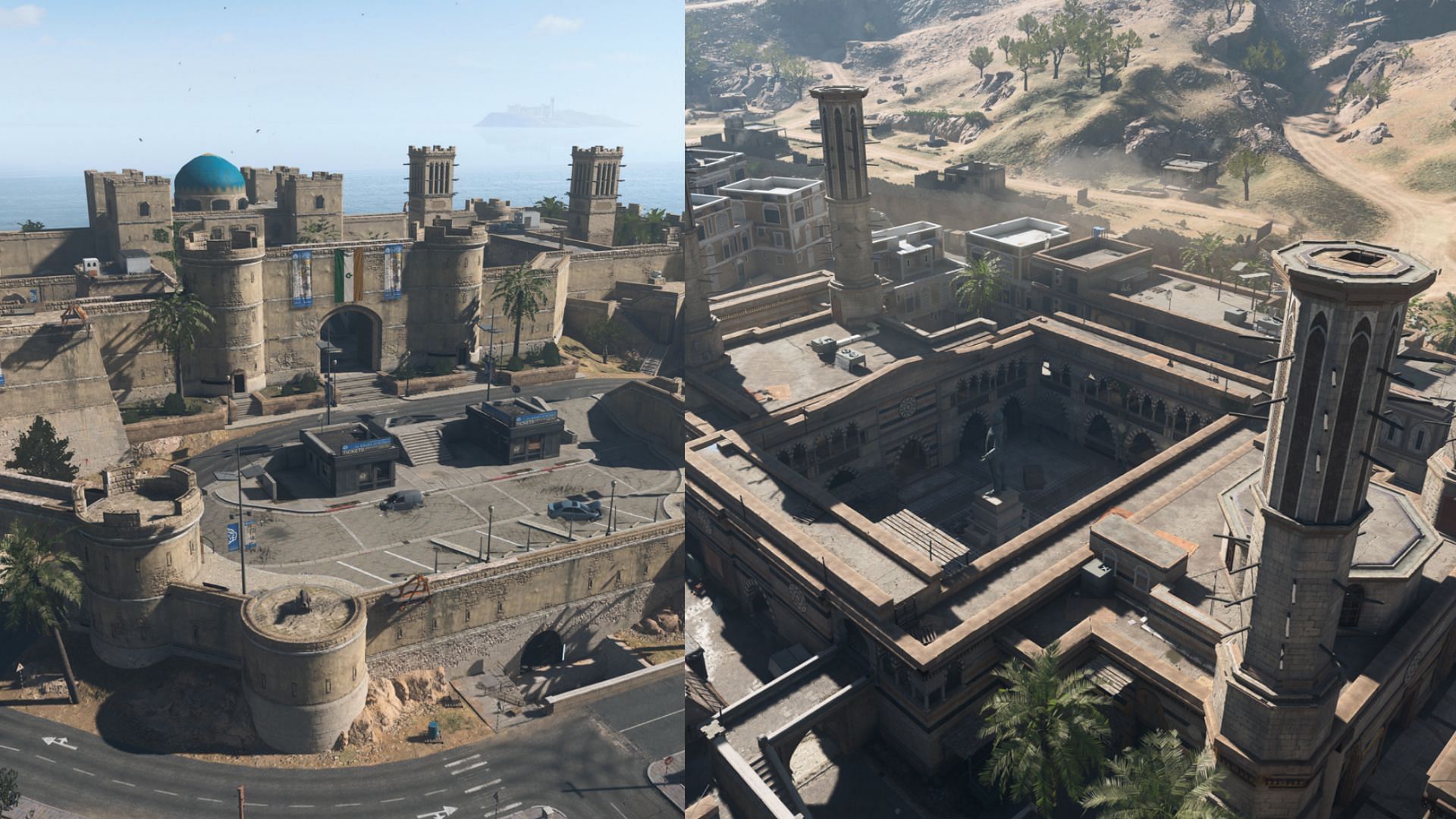 Warzone 2.0&#039;s Al Marah to feature strongholds and other massive POIs (Image via Activision)