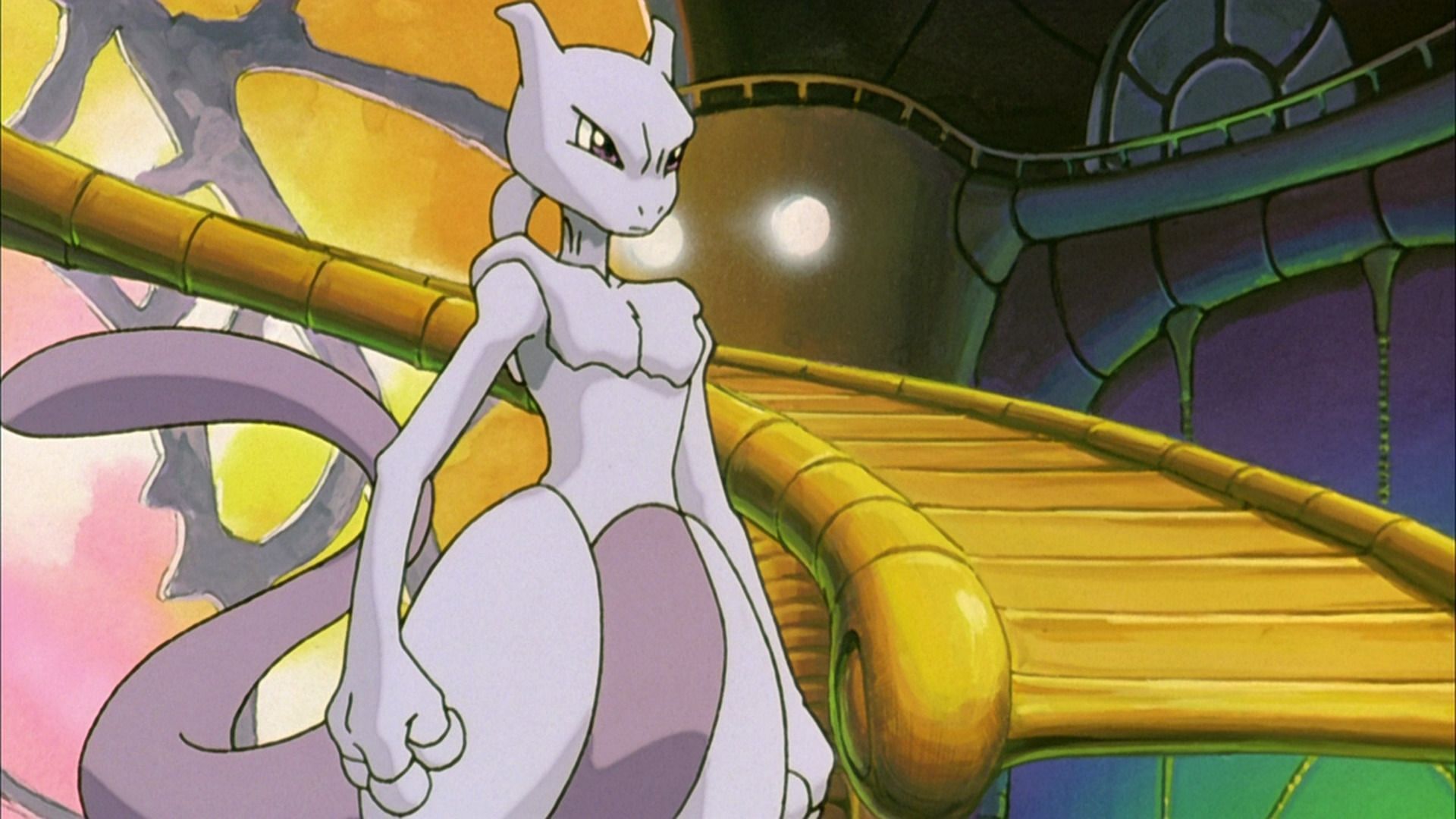 Mewtwo as it appears in the first movie (Image via The Pokemon Company)