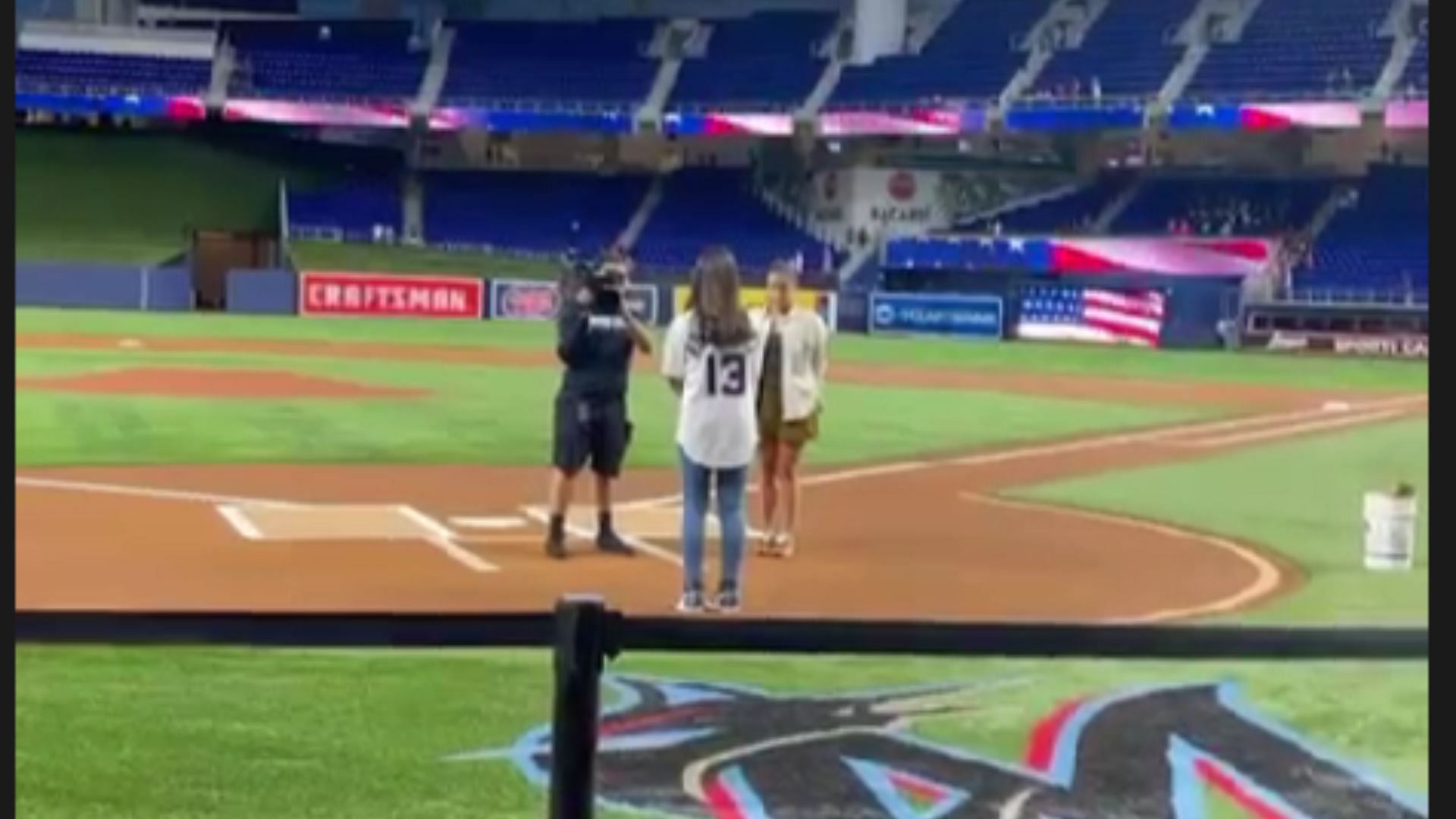 Alex Rodriguez cheers on daughter Natasha singing national anthem