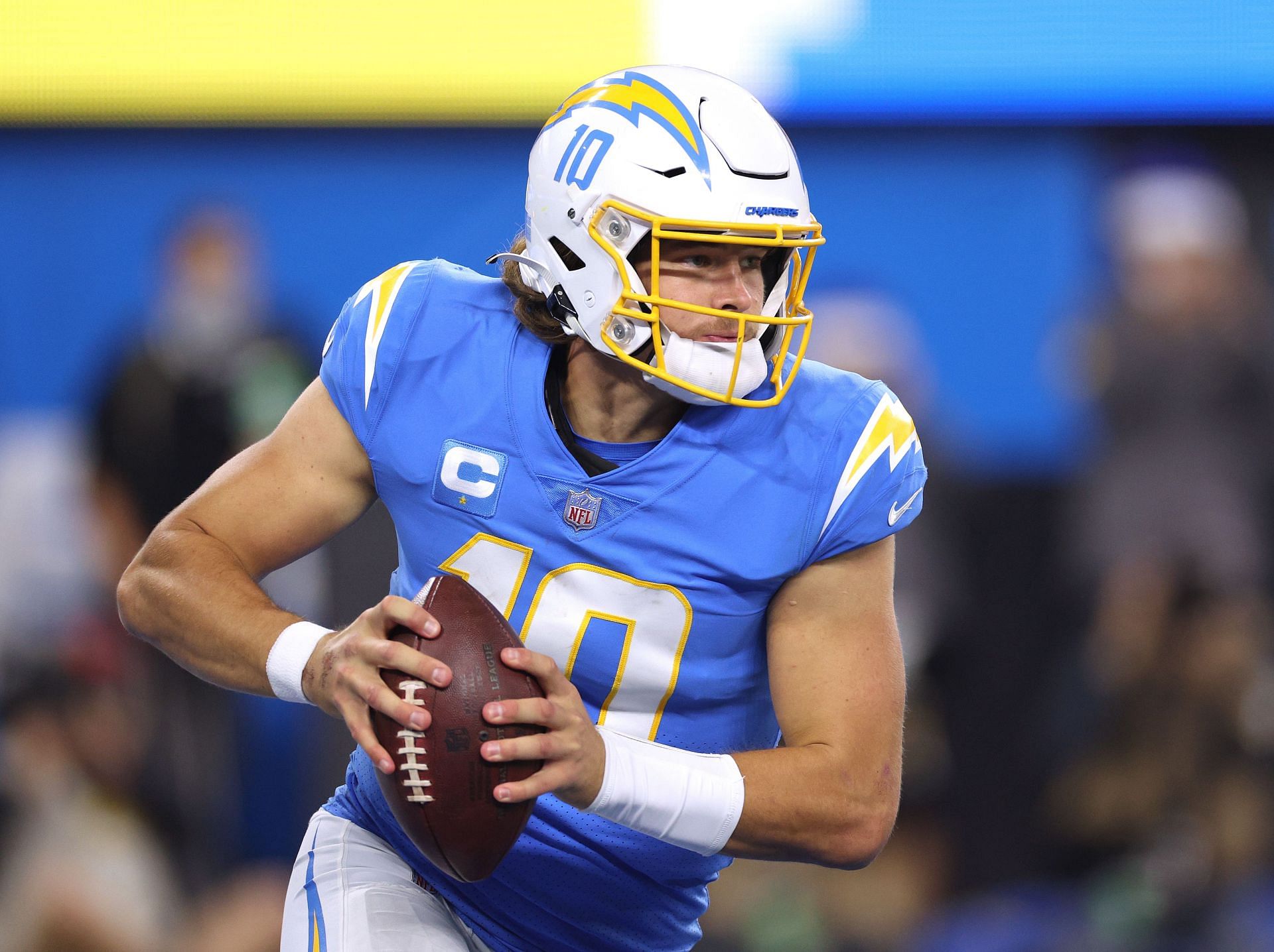 NFL Regular Season - Los Angeles Chargers quarterback Justin Herbert