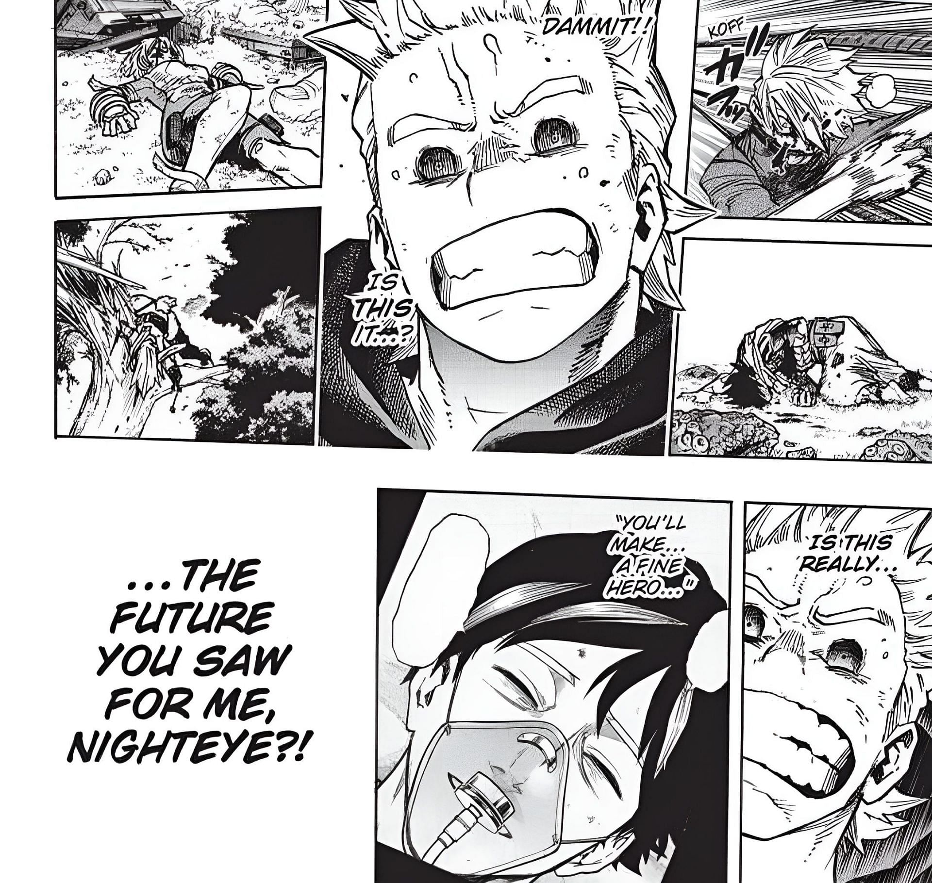 Mirio remembers Sir Nighteye (Image via Kohei Horikoshi/Shueisha)