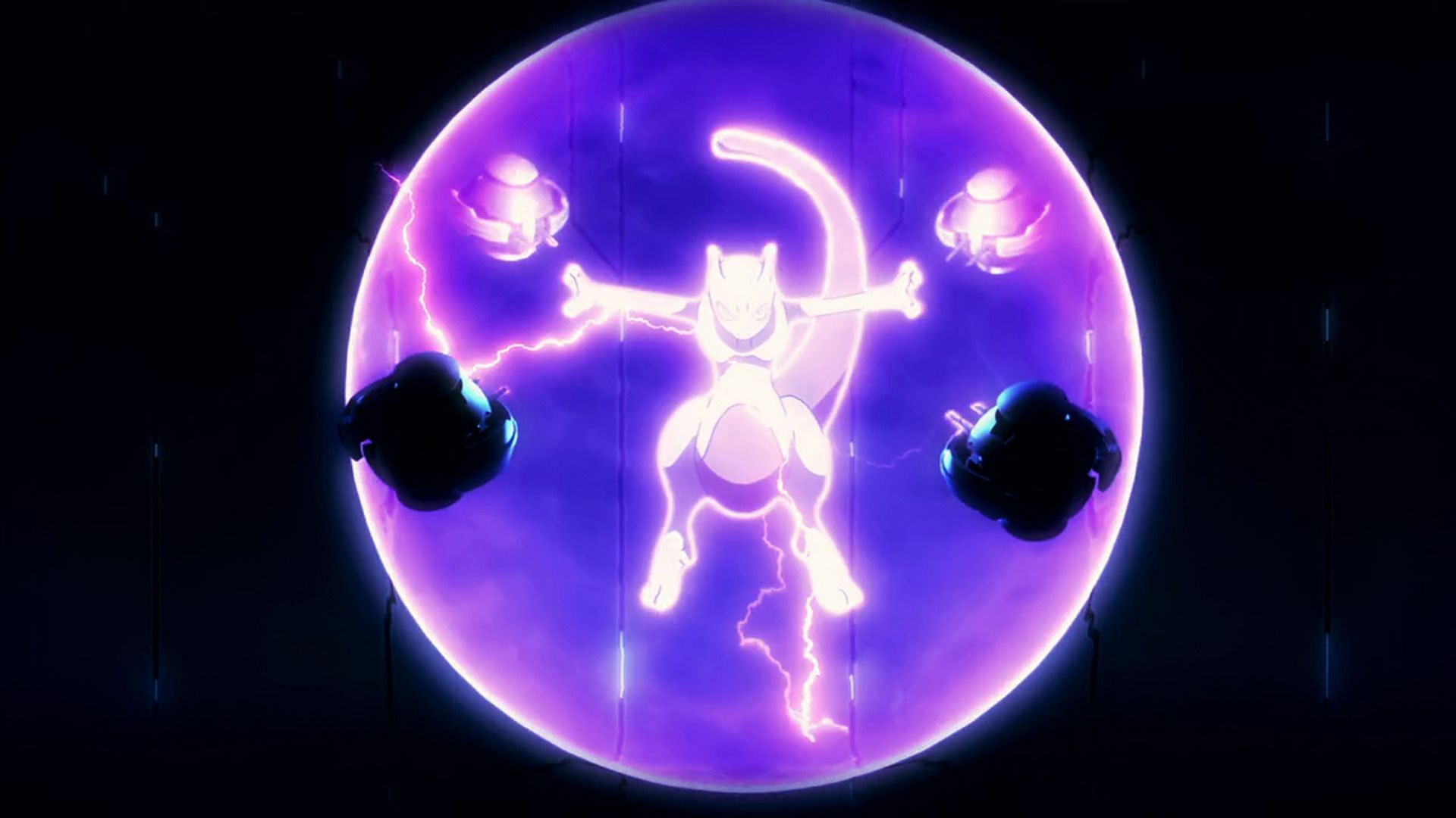 Mewtwo using Psystrike in the anime (Image via The Pokemon Company)