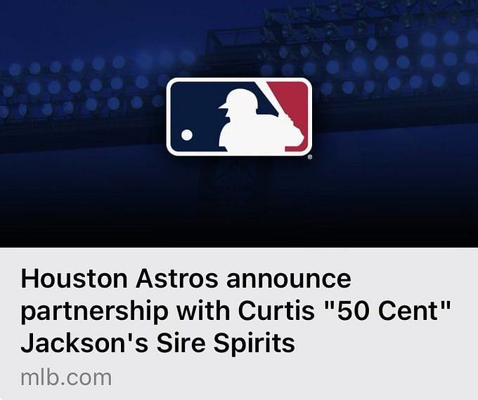 Dumping the Yankees? 50 Cent agrees to partner with Astros.