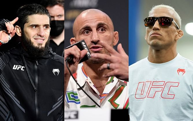 "I think he will win by submission in the later rounds" - Alexander Volkanovski predicts outcome of upcoming lightweight title fight between Islam Makhachev and Charles Oliveira