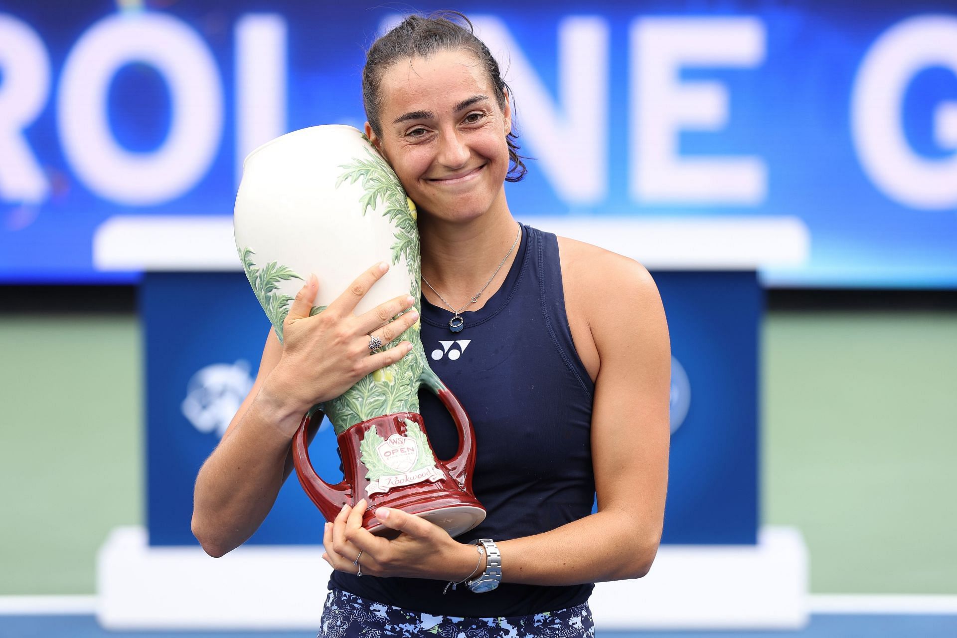 Caroline Garcia at the 2022 Western &amp; Southern Open.