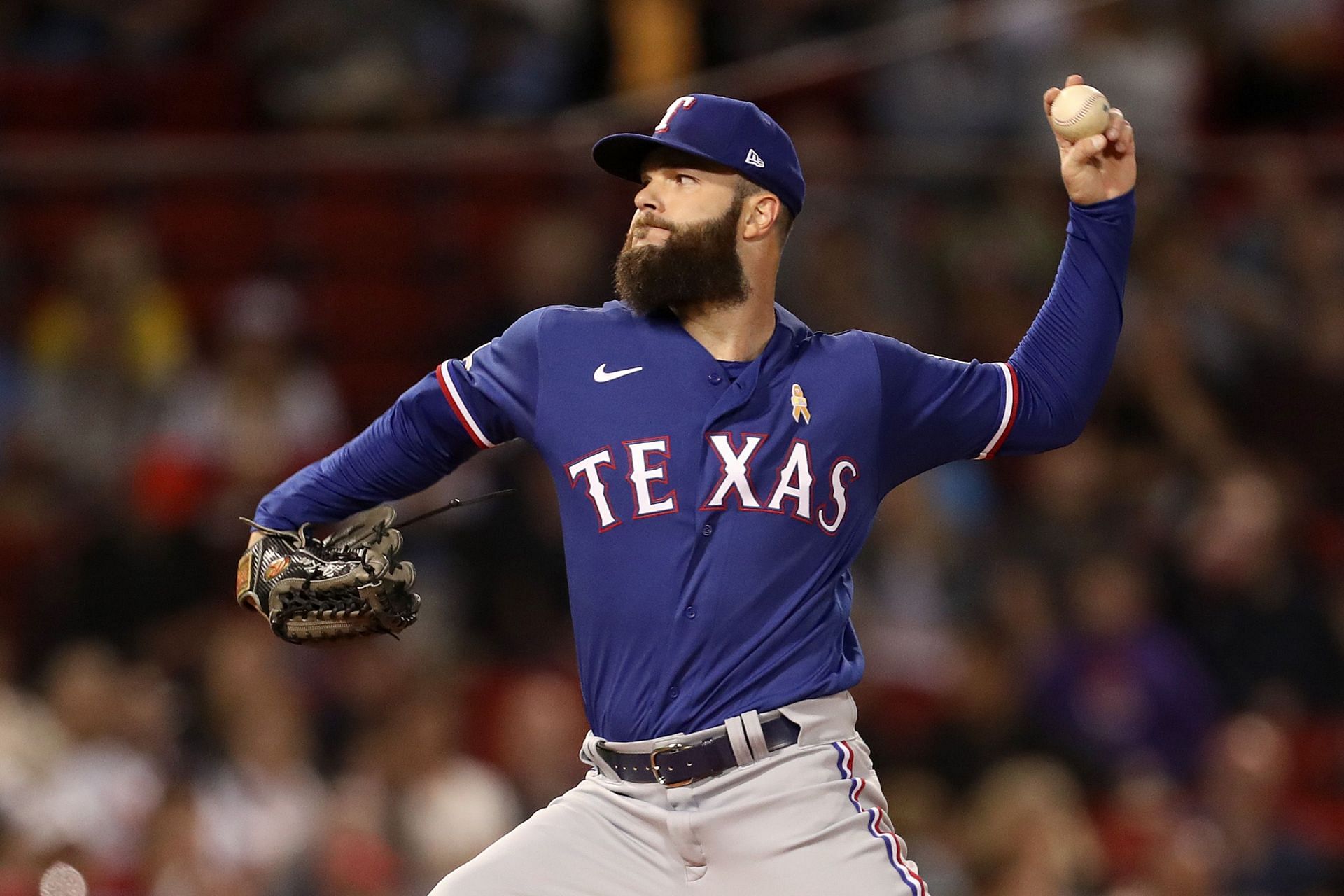 Dallas Keuchel playing for the Texas Rangers in September 2022