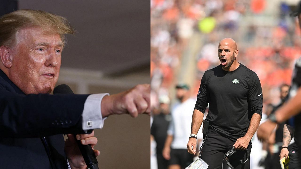 Former President Trump gave Robert Saleh a lot of praise