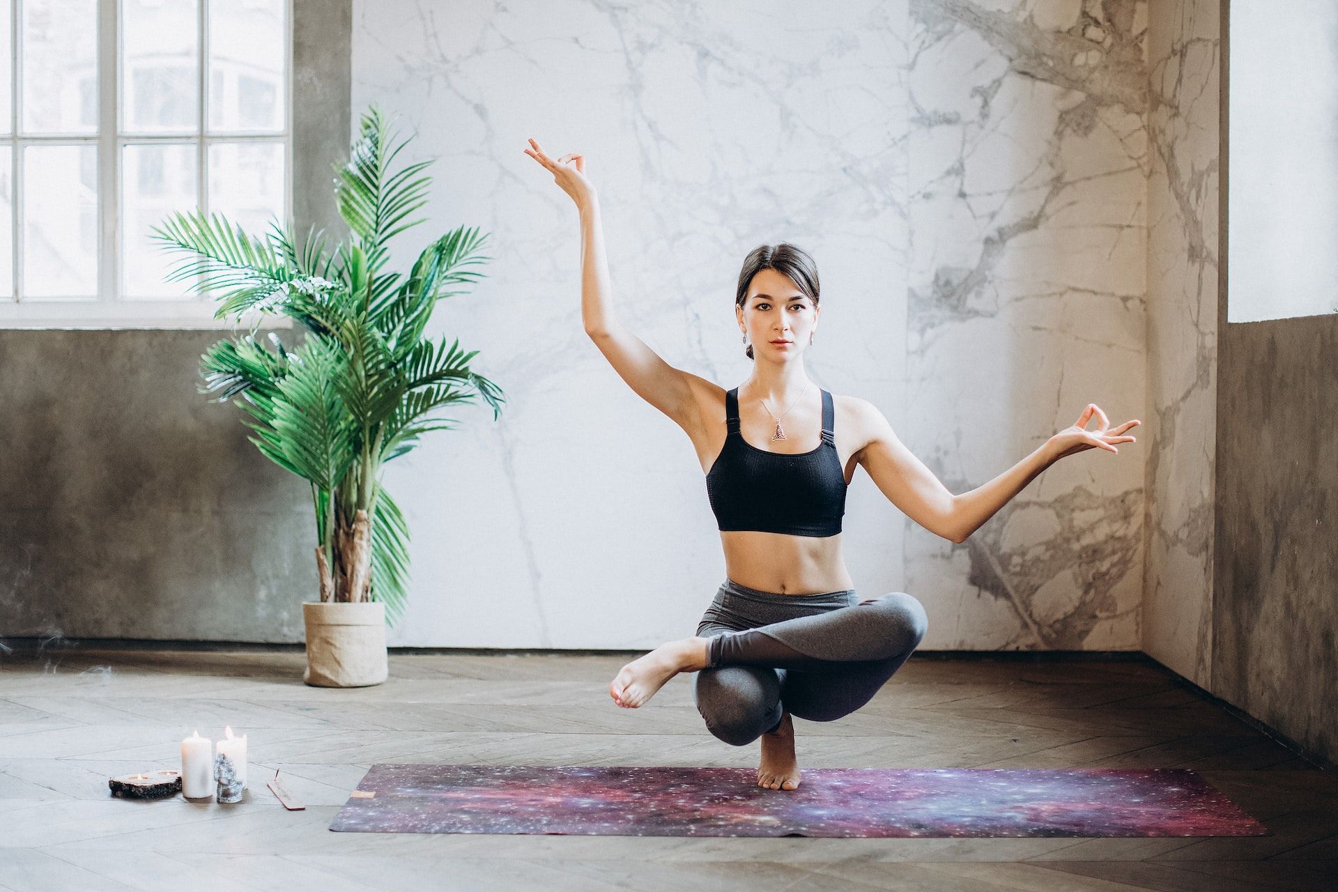 Yoga exercises improve balance and strength. (Photo via Pexels/Elina Fairytale)