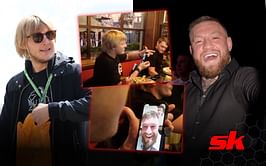 "It's crazy because your face is way different straight away" - Conor McGregor tells Paddy Pimblett he's "already putting on weight" during 'The Baddy's visit to Irishman's Black Forge Inn pub