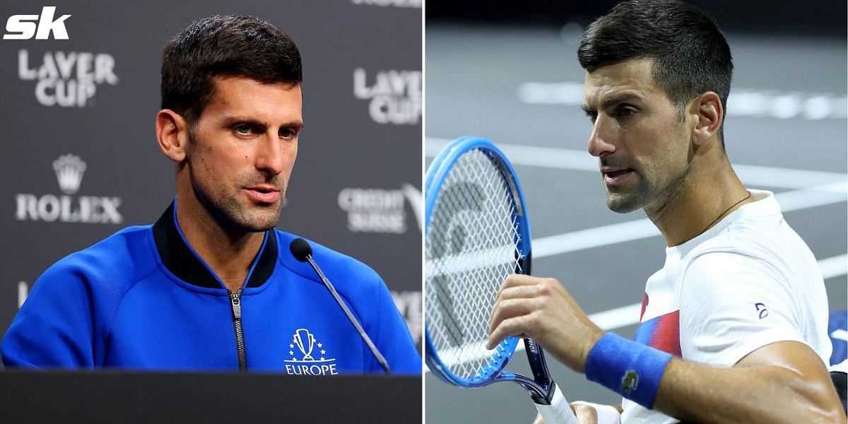 Novak Djokovic during the 2022 Laver Cup.