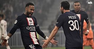 WATCH: Lionel Messi and Neymar combine in stunning fashion for PSG goal against Lyon