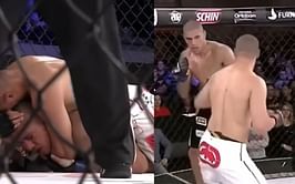 "That guy is built like Nate Diaz" - Fans left dumbfounded by video of Alex Pereira getting demolished on feet in his sole MMA loss