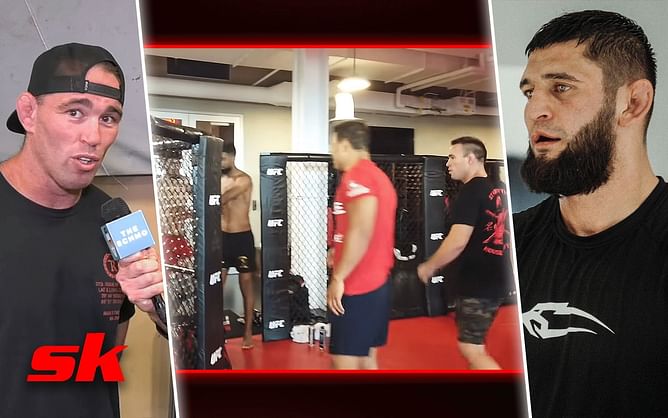 "Swedish gangster aren't as tough as they act" - Jake Shields roasts Khamzat Chimaev, posts clip showing 'Borz' refused to enter cage door in Paulo Costa altercation