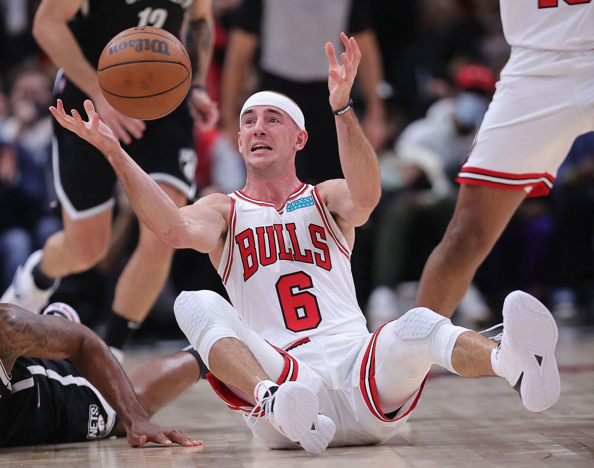 Chicago Bulls' Alex Caruso in action during the 2021-22 season
