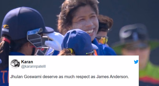 "Please never retire"- Fans react after Jhulan Goswami's sensational opening spell in 1st ODI vs England in her farewell series