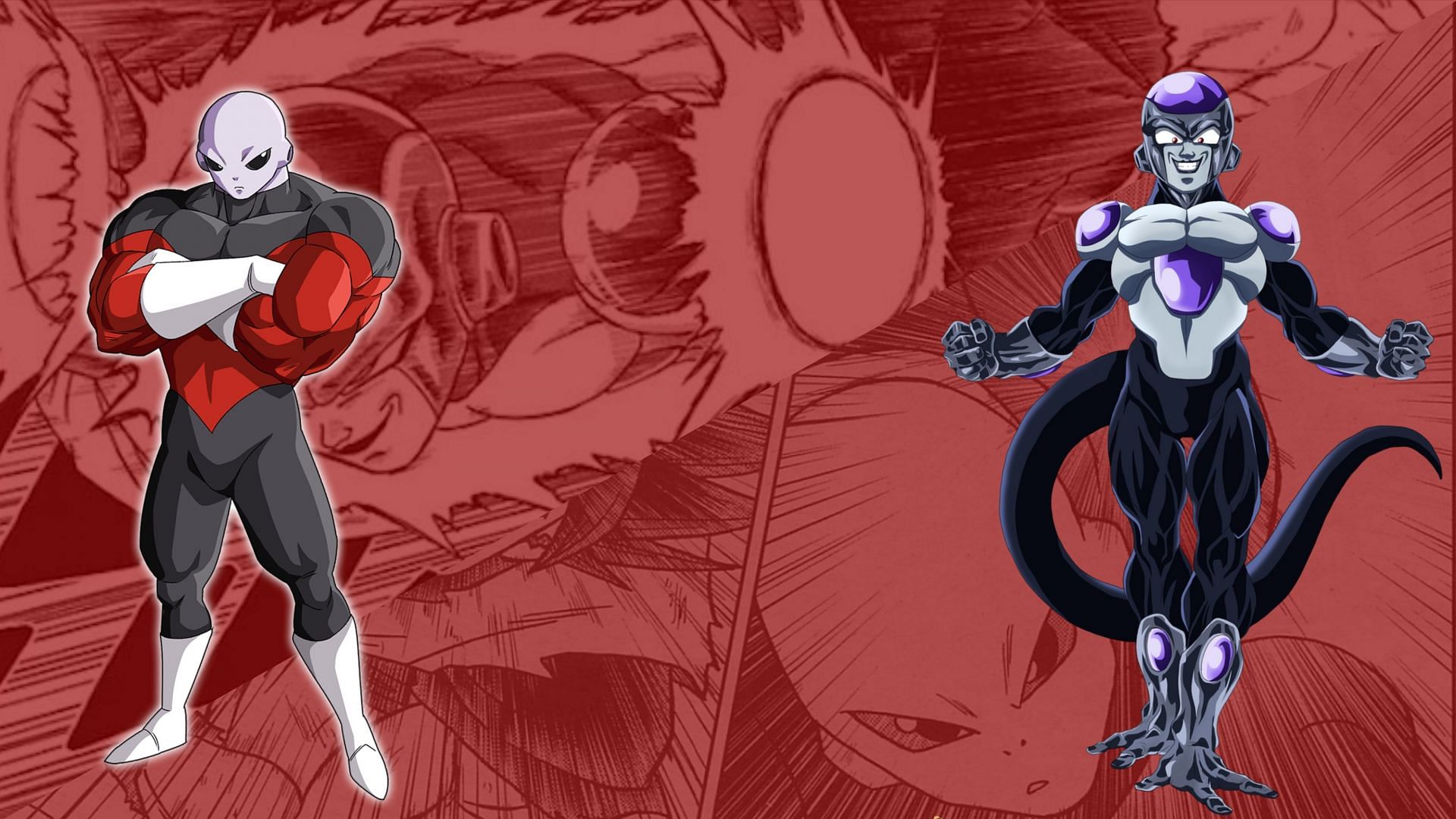 Jiren and Frieza, two of the most powerful beings in Dragon Ball (Image via Akira Toriyama/Shueisha)