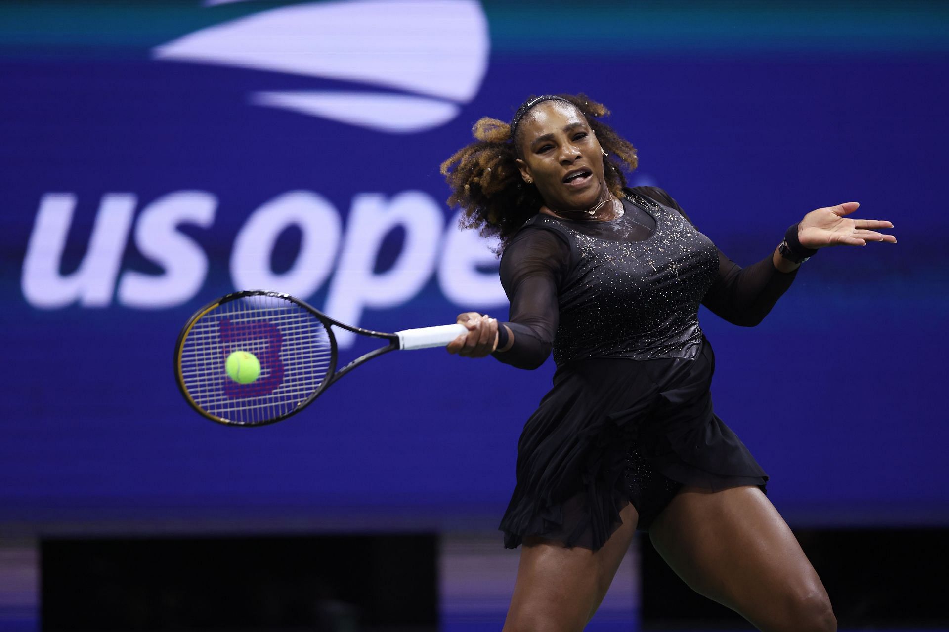 Serena Williams during her US Open second-round match.