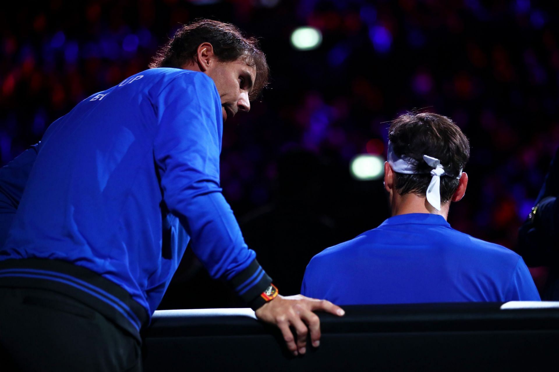 Rafael Nadal and Roger Federer at 2019 Laver Cup