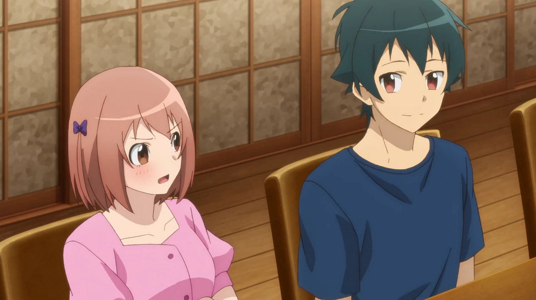Maou and Chiho from The Devil is a Part-Timer!! (Image via Studio 3Hz)