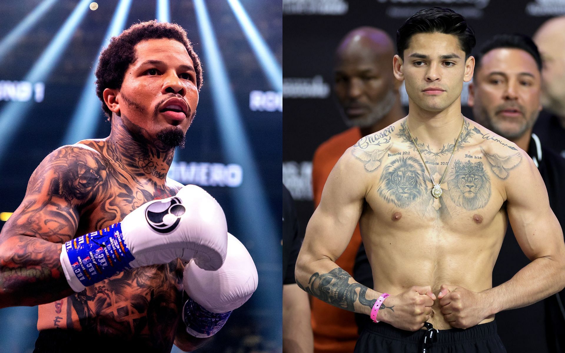 Gervonta Davis (left) and Ryan Garcia (right) (Image credits Getty Images)