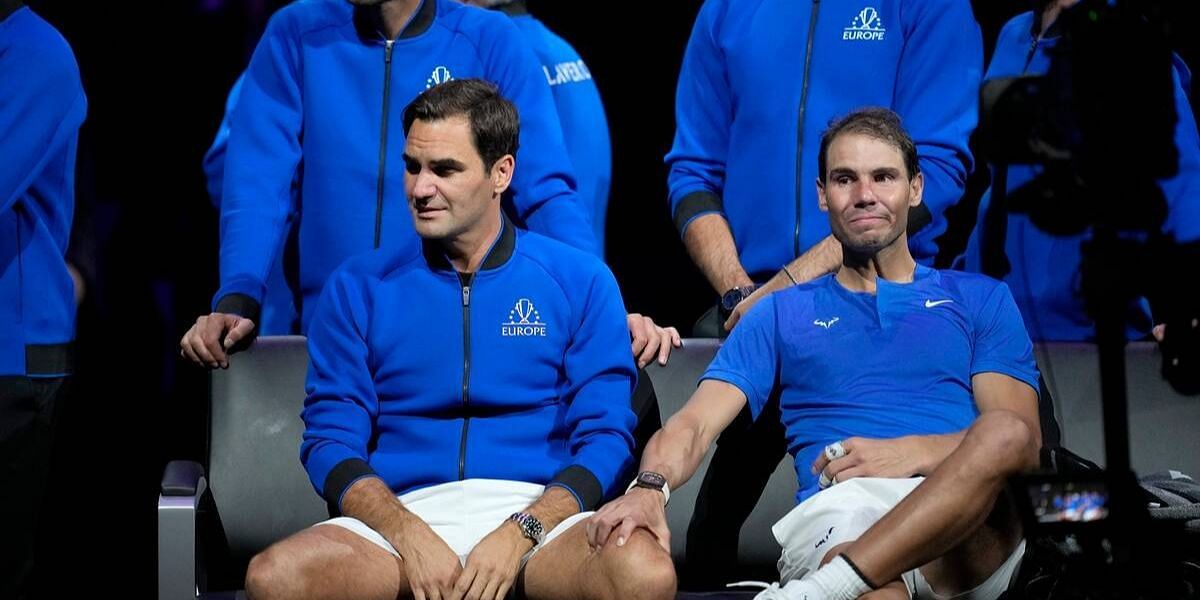 Roger Federer and Rafael Nadal at the Laver Cup
