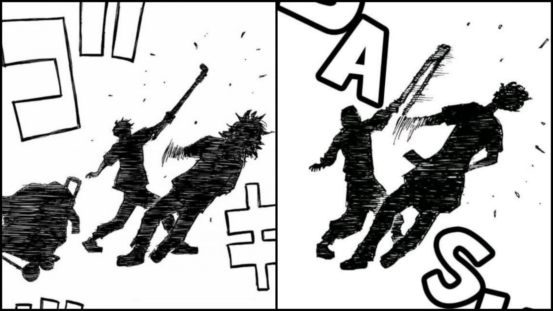 Similarities between Shinichiro&#039;s crime and his death (Image via Ken Wakui/Kodansha)