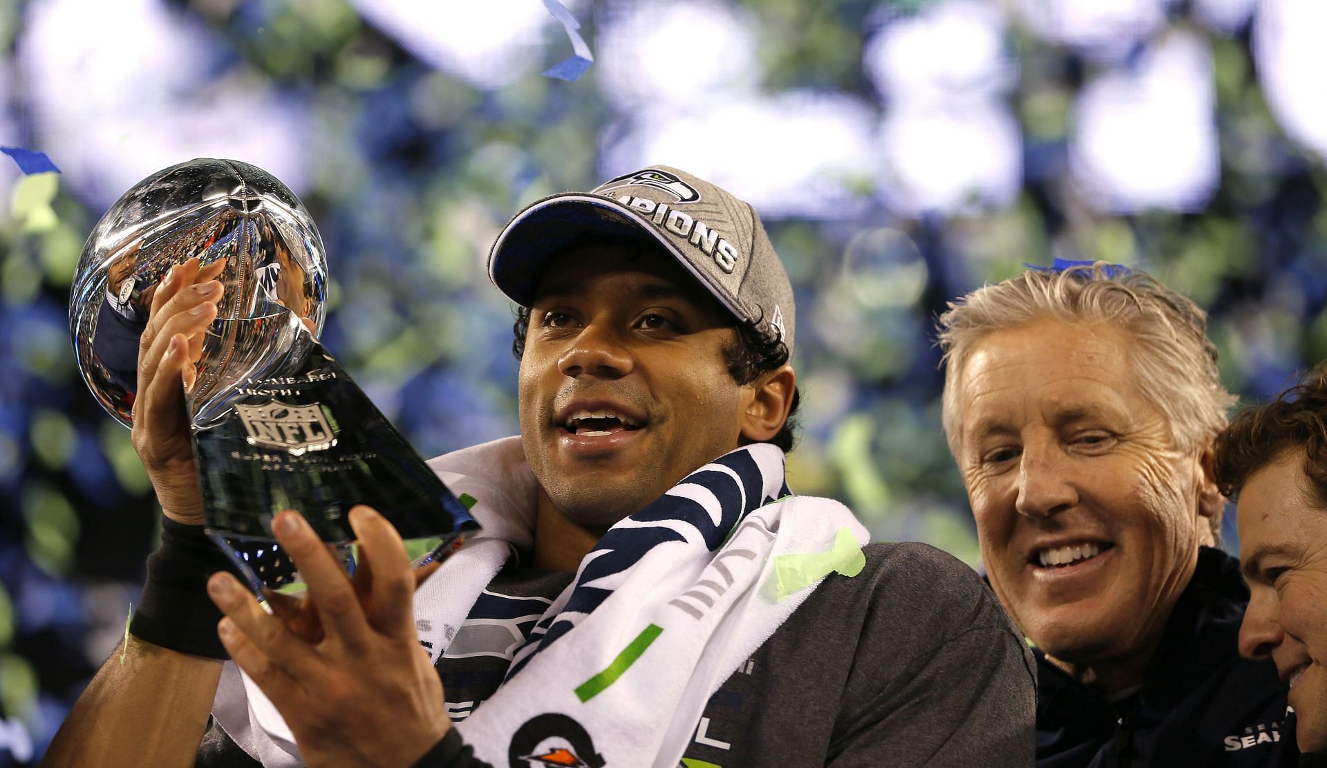 Russell Wilson during his time with the Seattle Seahawks