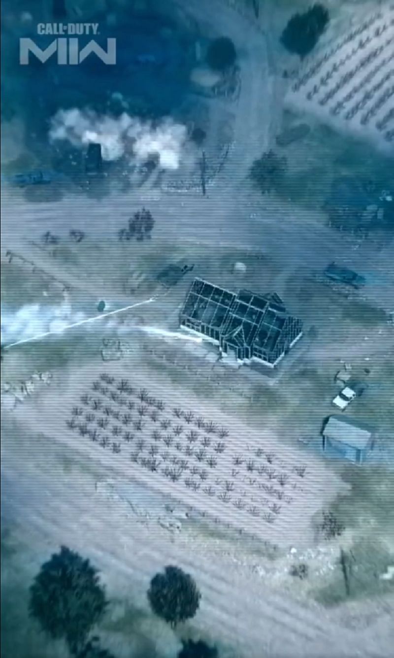 AC-130 gunship in the Modern Warfare 2 clip (Image via Activision)