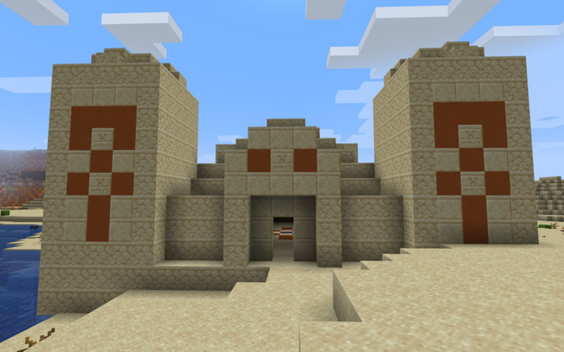 A desert temple in Minecraft (Image via Minecraft)