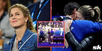 Watch: Mirka Federer shares warm embrace with Rafael Nadal, Novak Djokovic, Andy Murray and others during Roger Federer's emotional farewell at Laver Cup
